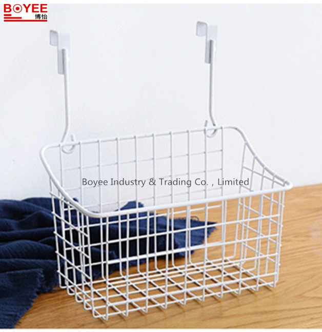 Powder Coated Wire Kitchen Storage Basket Cabinet Utensil Organizer for Office or Home